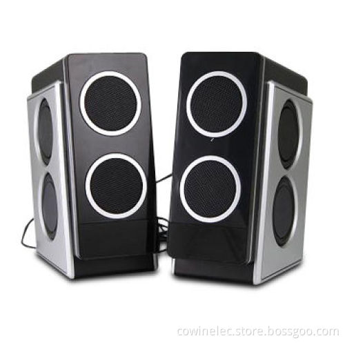 2.0-channel Computer Stereo Mini Speakers, 8W x 2 Output Power, MP3/4 Players